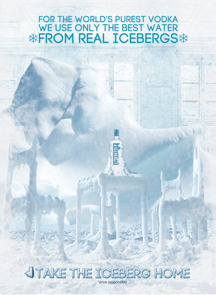 Iceberg Vodka Poster Ad