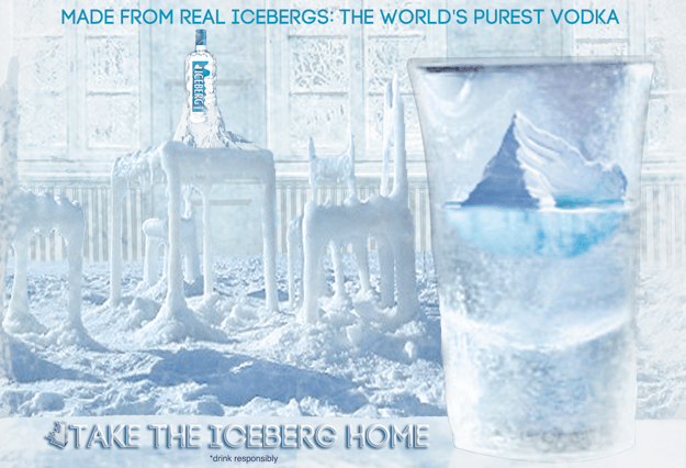 Iceberg Vodka Poster Ad