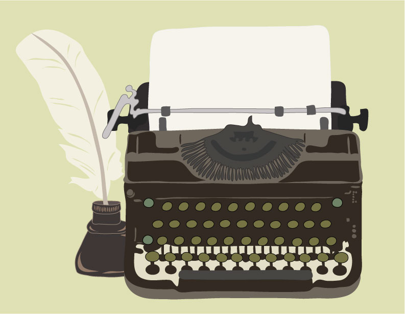 Typewriter Illustration